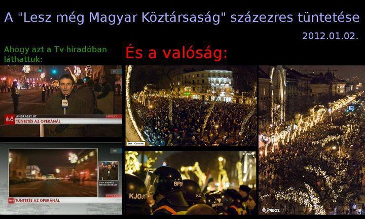 Tüntetés 2012. január 2-án