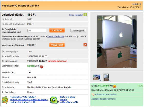 papírkönnyű macbook állvány