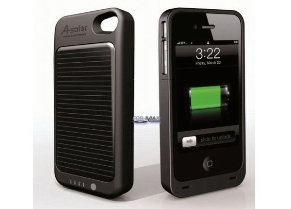 A-Solar PowerPack iPhone 4 napelemes külső akkumulátor