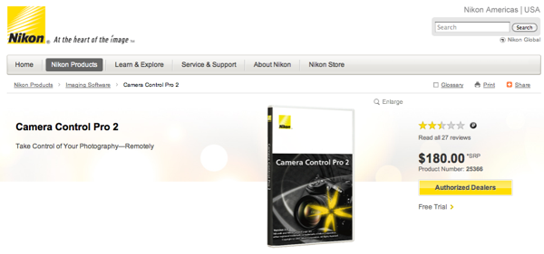 Nikon Camera Control Pro 2