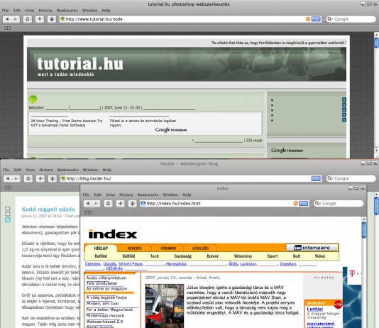 Safari 3 public beta teszt Safari 3 public beta teszt