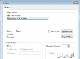 BullZip PDF nyomtató BullZip PDF nyomtató