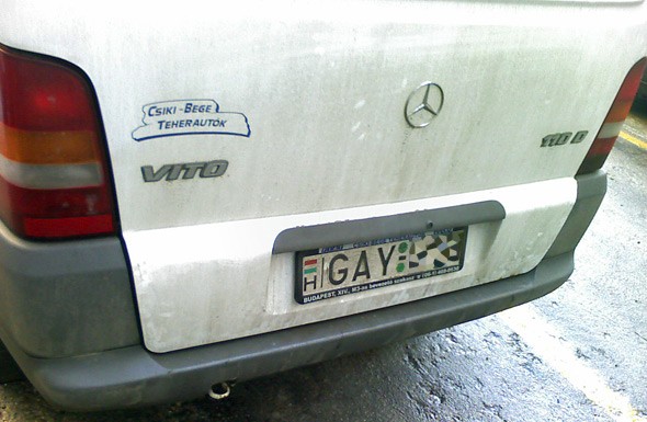 Érdekes rendszám Érdekes rendszám