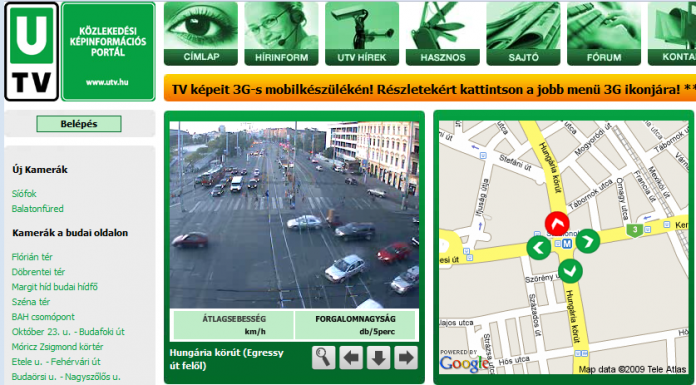 utv.hu – webkamerák és közlekedési információk utv.hu – webkamerák és közlekedési információk