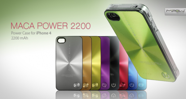 Maca Power 1200 és Maca Power 2200 töltők és tokok iPhone 4S-hez