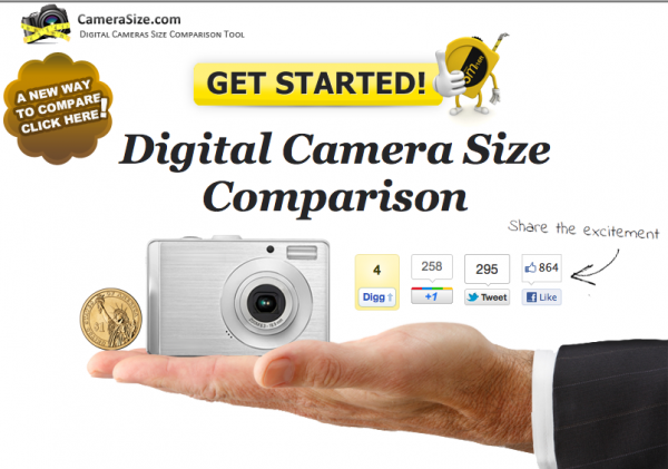 Digitális fényképezőgép méretek