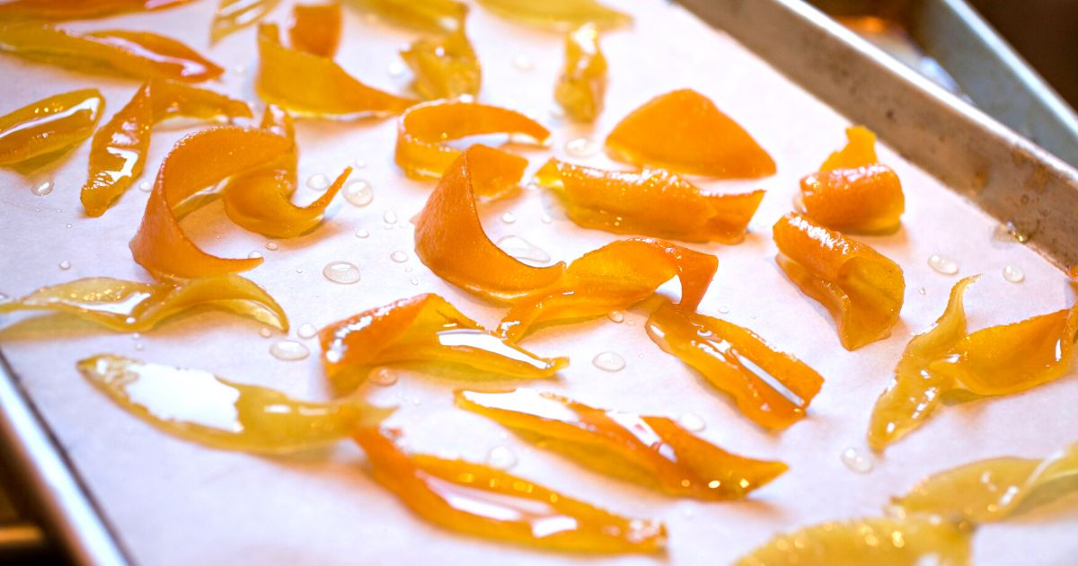 Narancshéj kandírozása és alapos kiszárítása